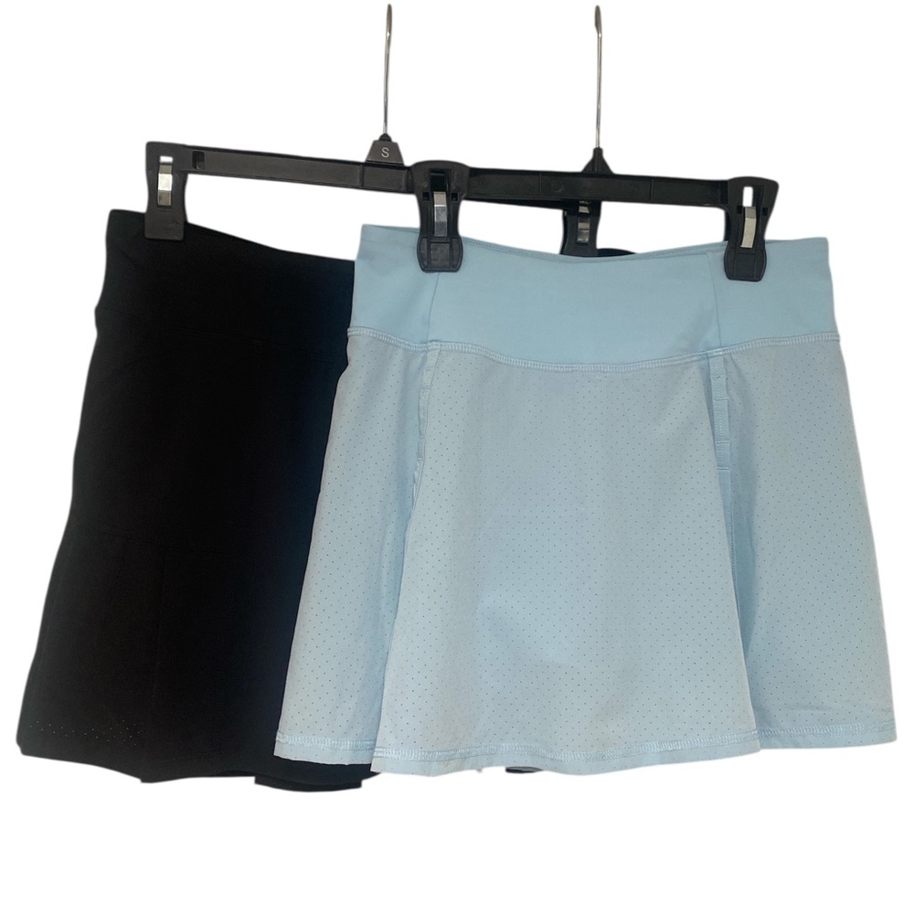 Kyodan Black and Light Blue Skort Set GUC XSP